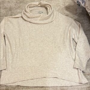 American Eagle Outfitters Cream Cowl Neck Sweater